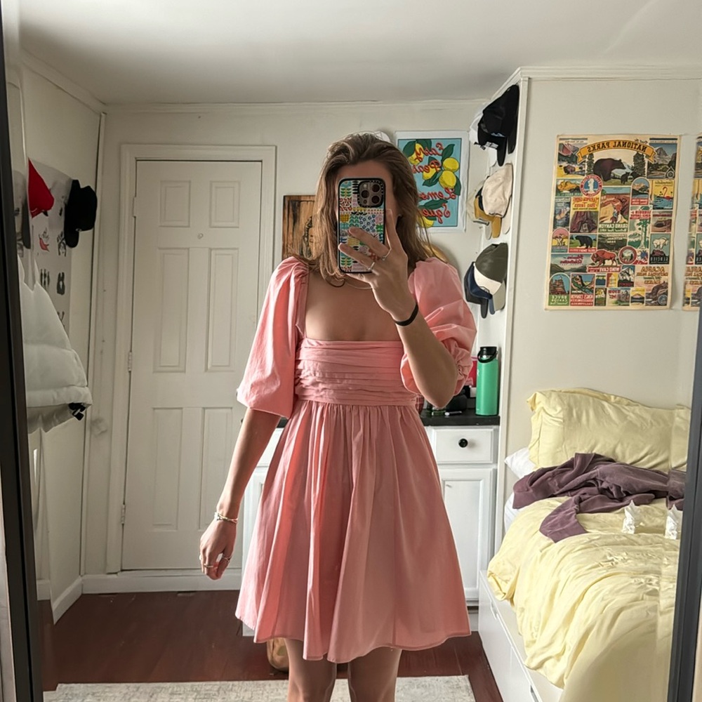 Abercrombie and Fitch: Emerson Poplin Puff Sleeve Mini Dress